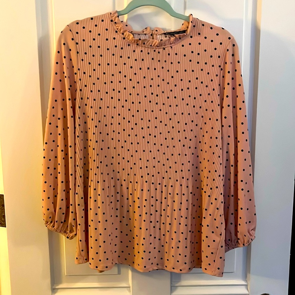 Adrianna Papell Polkadot Blouse